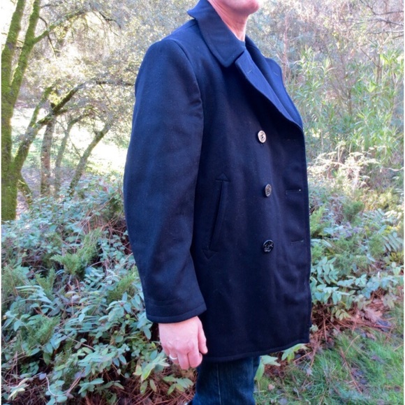 Brand New wool peacoat with Gold Anchor accented Buttons by Liz Claiborne - Picture 3 of 12